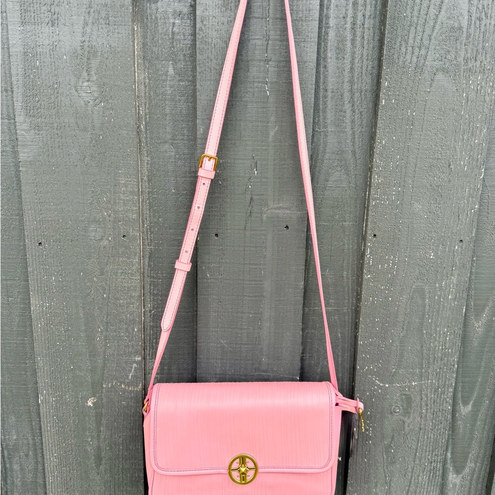 Fossil SHB2884 Pink Striated
Textured Leather Jasmine Flap
Crossbody Bag Purse